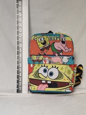SpongeBob Squarepants Kids Backpack - Yellow, Orange, Blue, Pink